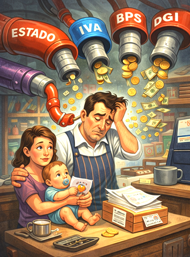 A las familias el estado le extrae los recursos que genera con su trabajo.