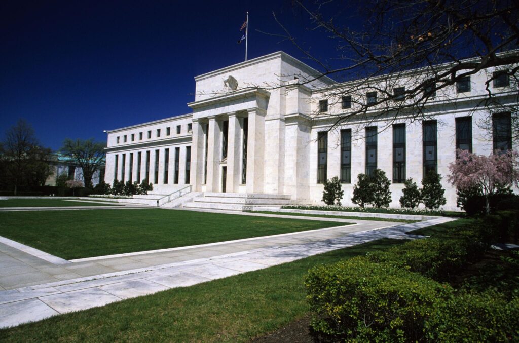 United States Federal Reserve building symbolizing political and financial power in Washington