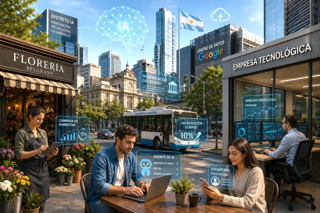 AI integrated into everyday economic activity in a Latin American city