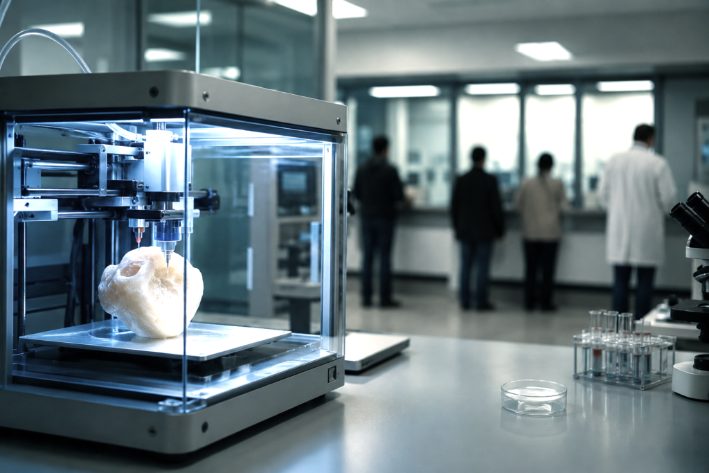 3D medical printer in a modern biotechnology lab