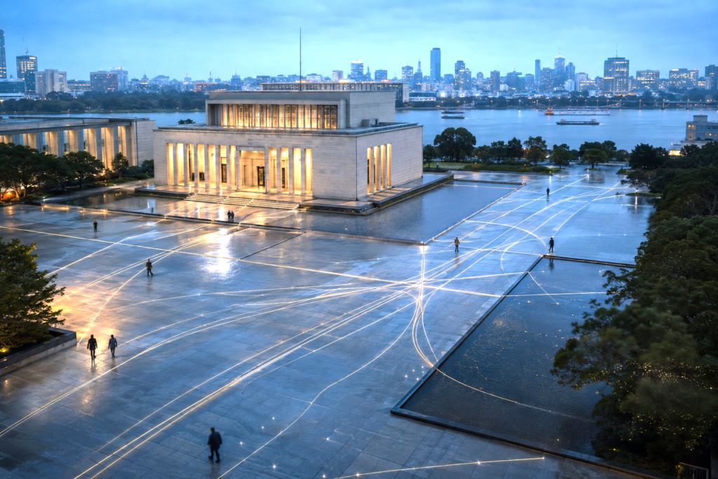 Modern financial district symbolizing sovereign finance and fiscal responsibility.