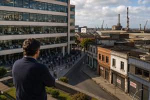 Government expansion contrasted with struggling private businesses in Uruguay.
